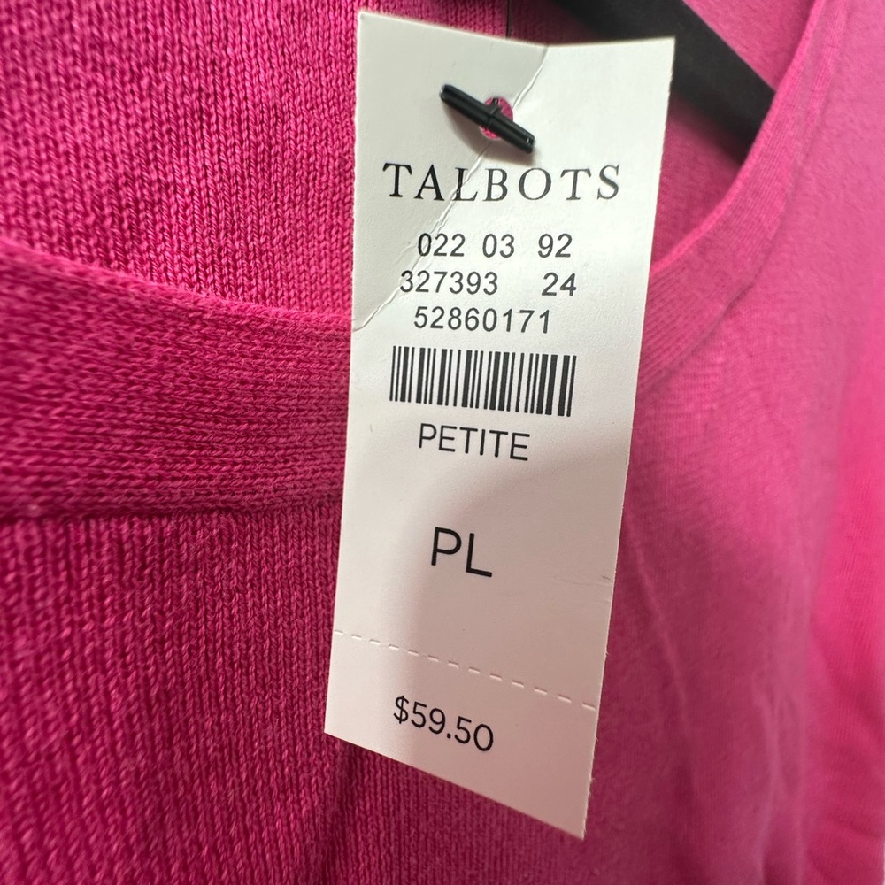 Talbots Pink Sweater - Petite